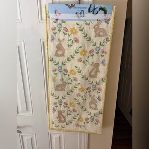 Cynthia Rowley Floral Bunny Table Runner - Cream and Multicolor